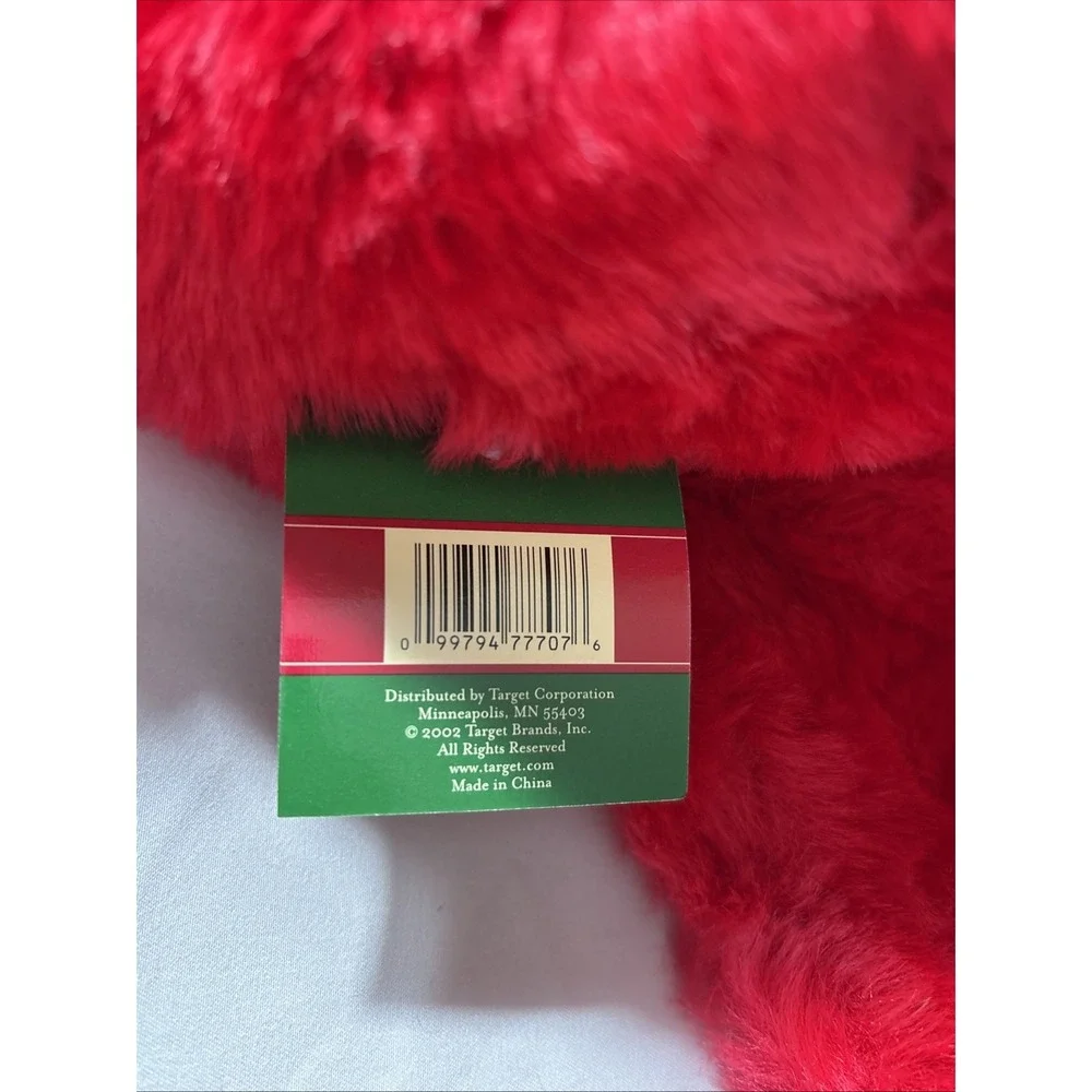 NEW RED CHRISTMAS‎ STOCKING WHITE FAUX FUR CUFF TARGET 17